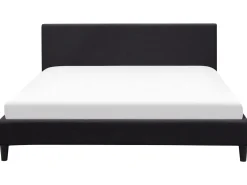 Sängyt<Beliani Parisanky Kangas Musta 180 X 200 Cm Fitou