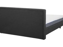 Discount Beliani Parisanky Kangas Sahkosaadettava Tummanharmaa 180 X 200 Cm Duke