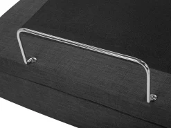 Discount Beliani Parisanky Kangas Sahkosaadettava Tummanharmaa 180 X 200 Cm Duke