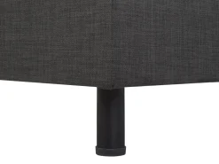 Discount Beliani Parisanky Kangas Sahkosaadettava Tummanharmaa 180 X 200 Cm Duke