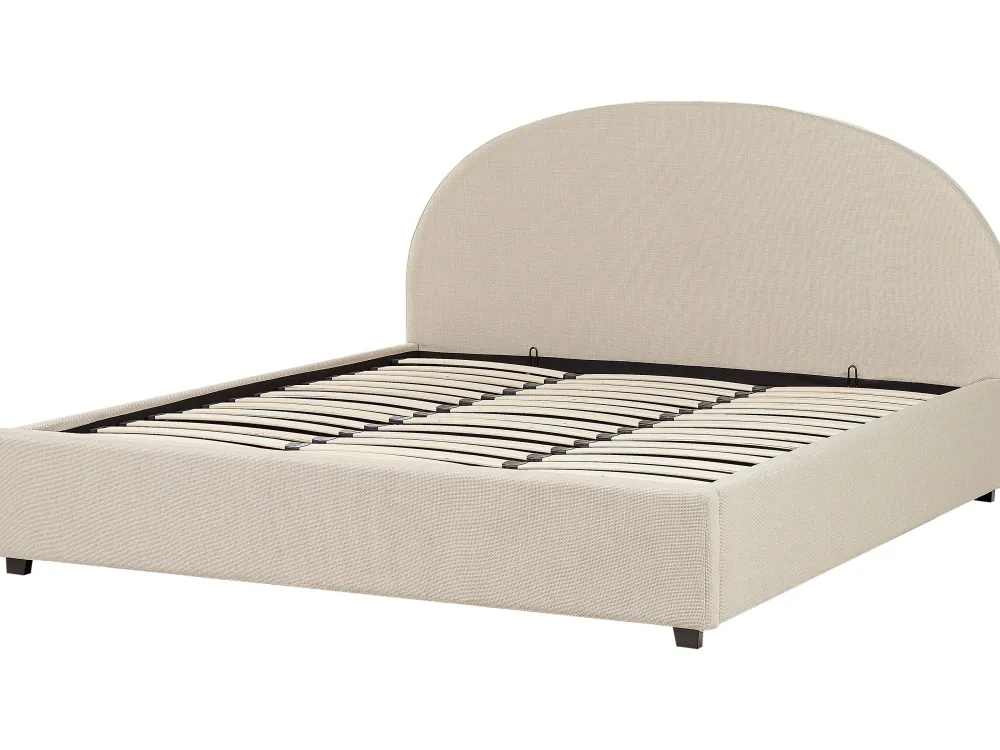 Sängyt<Beliani Parisanky Kangas Säilytystila Beige 180 X 200 Cm Vaucluse