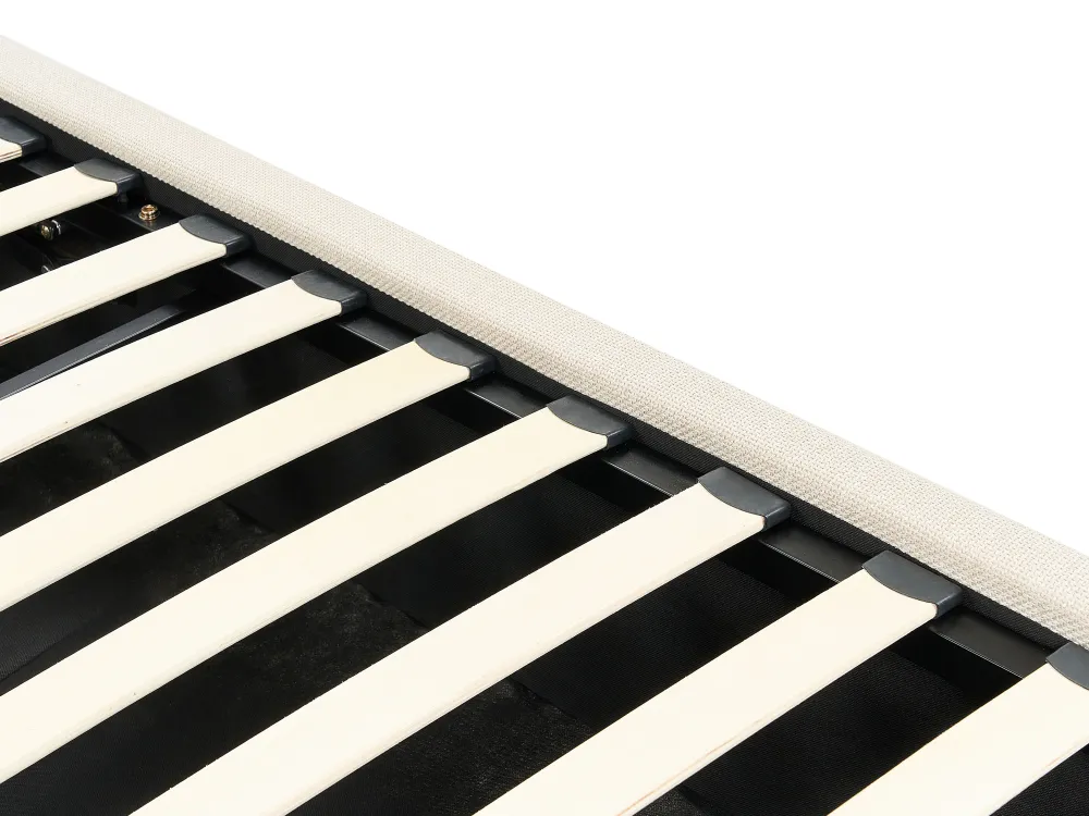 Sängyt<Beliani Parisanky Kangas Säilytystila Beige 180 X 200 Cm Vaucluse