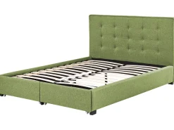 Sängyt<Beliani Parisanky Kangas Säilytystila Vihrea 180 X 200 Cm La Rochelle