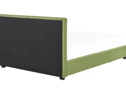 Sängyt<Beliani Parisanky Kangas Säilytystila Vihrea 180 X 200 Cm La Rochelle
