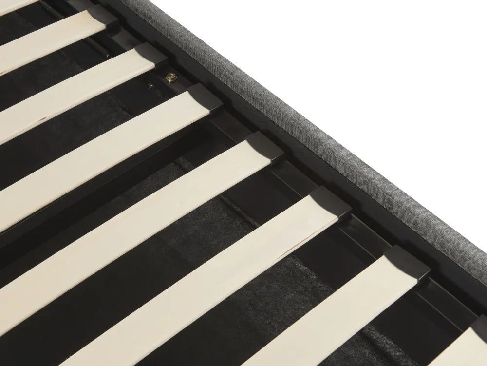 Discount Beliani Parisanky Kangas Säilytystila Tummanharmaa 160 X 200 Cm Dinan