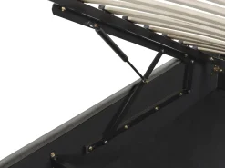 Discount Beliani Parisanky Kangas Säilytystila Tummanharmaa 160 X 200 Cm Dinan