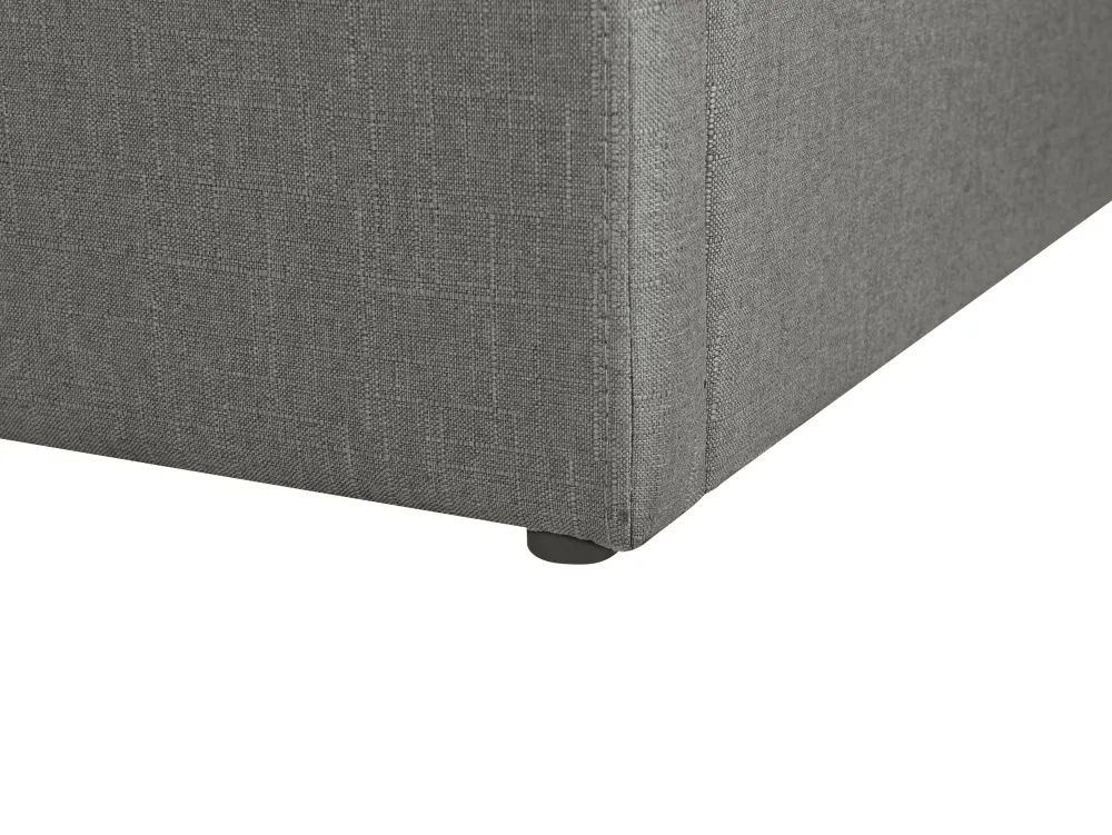 Discount Beliani Parisanky Kangas Säilytystila Tummanharmaa 160 X 200 Cm Dinan