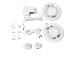 Sängyt<Beliani Parisanky Kangas Säilytystila Vaaleat Led-Valot Tummanharmaa 180 X 200 Cm Montpellier