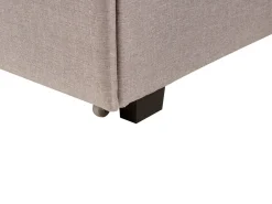 Sängyt<Beliani Parisanky Kangas Säilytystila Vaaleanharmaa 180 X 200 Cm La Rochelle