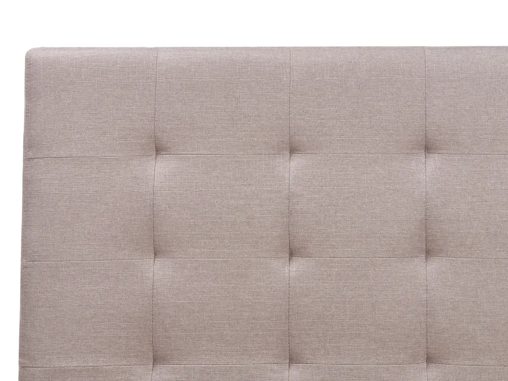 Sängyt<Beliani Parisanky Kangas Säilytystila Vaaleanharmaa 180 X 200 Cm La Rochelle