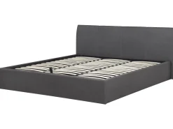 Sängyt<Beliani Parisanky Kangas Säilytystila Harmaa 180 X 200 Cm Orbey