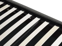 Sängyt<Beliani Parisanky Kangas Säilytystila Harmaa 180 X 200 Cm Orbey