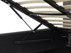 Sängyt<Beliani Parisanky Kangas Säilytystila Harmaa 180 X 200 Cm Orbey