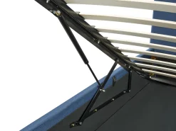 Sängyt<Beliani Parisanky Kangas Säilytystila Sininen 180 X 200 Cm Dreux