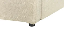 Clearance Beliani Parisanky Kangas Säilytystila Beige 180 X 200 Cm Dreux