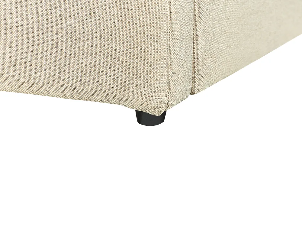 Clearance Beliani Parisanky Kangas Säilytystila Beige 180 X 200 Cm Dreux