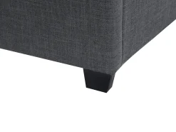 Best Sale Beliani Parisanky Kangas Tummanharmaa 180 X 200 Cm Belfort