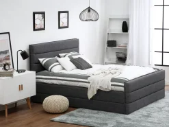 Cheap Beliani Parisanky Kangas Tummanharmaa 180 X 200 Cm Valbonne