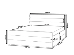 Cheap Beliani Parisanky Kangas Tummanharmaa 180 X 200 Cm Valbonne