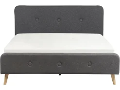 Online Beliani Parisanky Kangas Tummanharmaa 160 X 200 Cm Rennes Ii