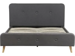 Online Beliani Parisanky Kangas Tummanharmaa 160 X 200 Cm Rennes Ii