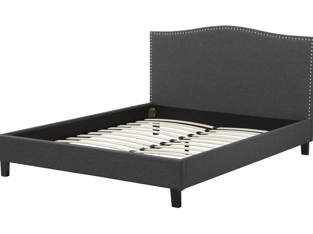 Sängyt<Beliani Parisanky Kangas Tummanharmaa 180 X 200 Cm Montpellier