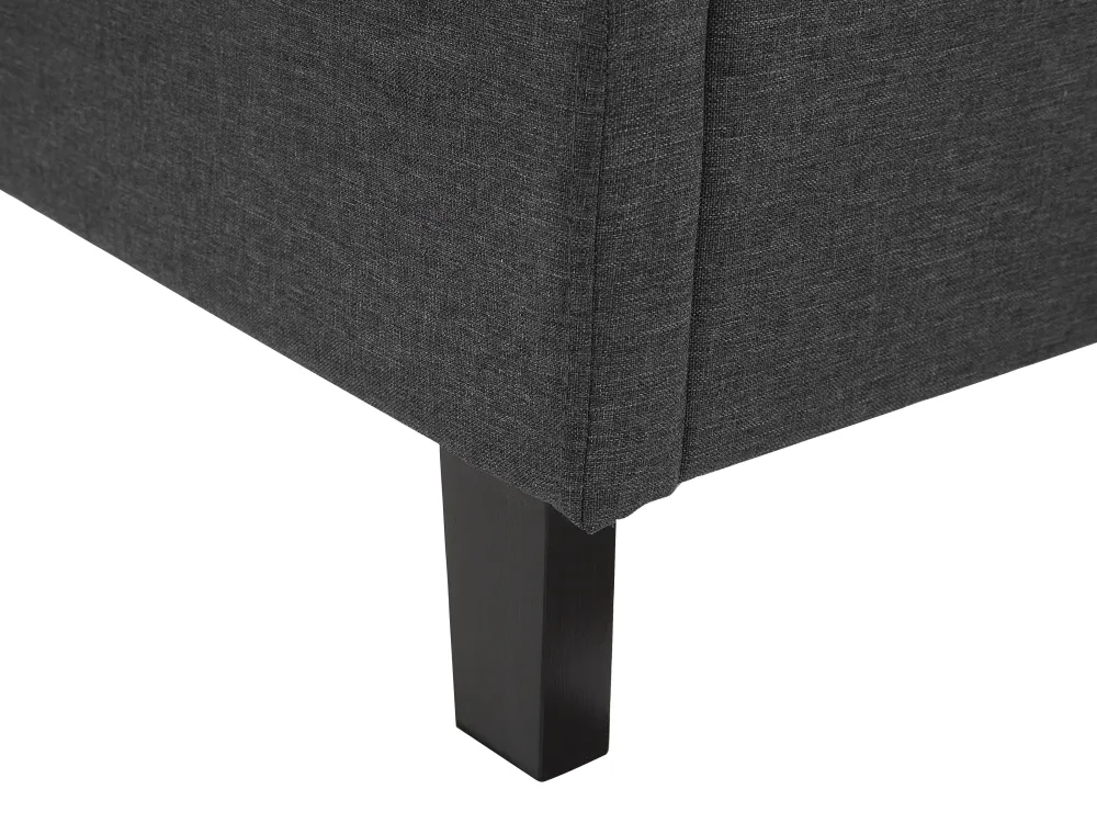 Sängyt<Beliani Parisanky Kangas Tummanharmaa 180 X 200 Cm Montpellier