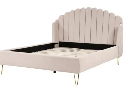 Store Beliani Parisanky Kangas Vaalea Beige 160 X 200 Cm Ambillou