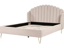 Sängyt<Beliani Parisanky Kangas Vaalea Beige 180 X 200 Cm Ambillou