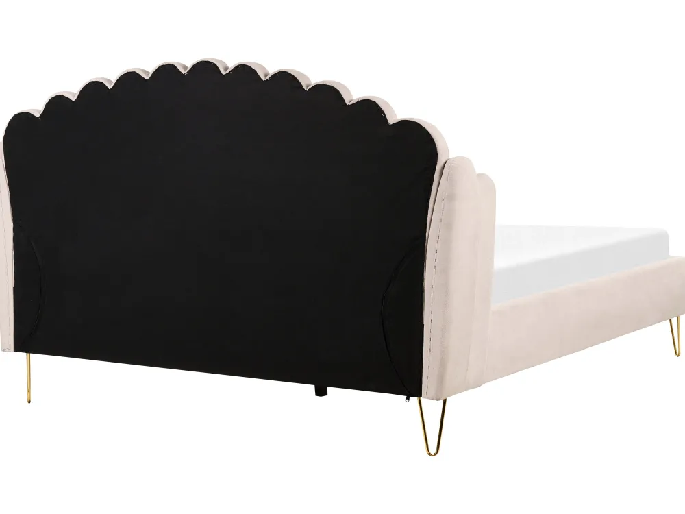 Sängyt<Beliani Parisanky Kangas Vaalea Beige 180 X 200 Cm Ambillou