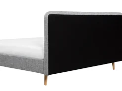 Discount Beliani Parisanky Kangas Vaaleanharmaa 180 X 200 Cm Rennes