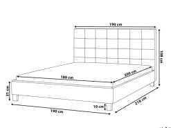 Fashion Beliani Parisanky Kangas Vaaleanharmaa 180 X 200 Cm La Rochelle