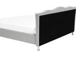 Sängyt<Beliani Parisanky Kangas Vaaleanharmaa 180 X 200 Cm Metz