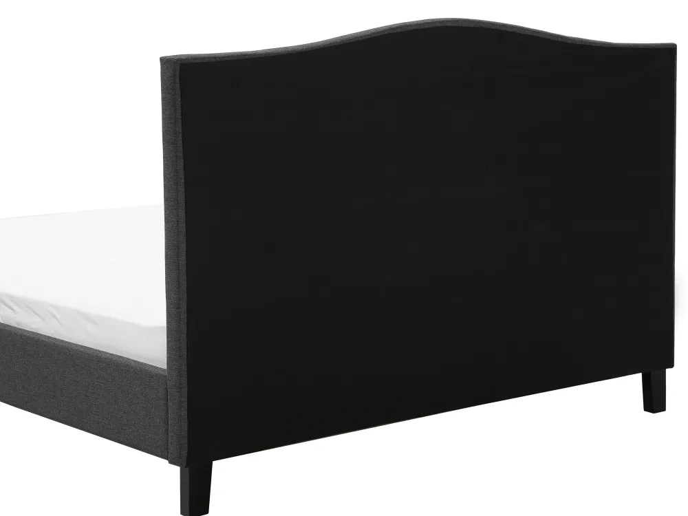 Sängyt<Beliani Parisanky Kangas Vaaleat Led-Valot Tummanharmaa 180 X 200 Cm Montpellier