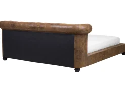 Clearance Beliani Parisanky Keinomokkanahka Ruskea 180 X 200 Cm Cavaillon