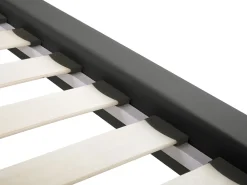 Sängyt<Beliani Parisanky Keinonahka Harmaa 180 X 200 Cm Essonne