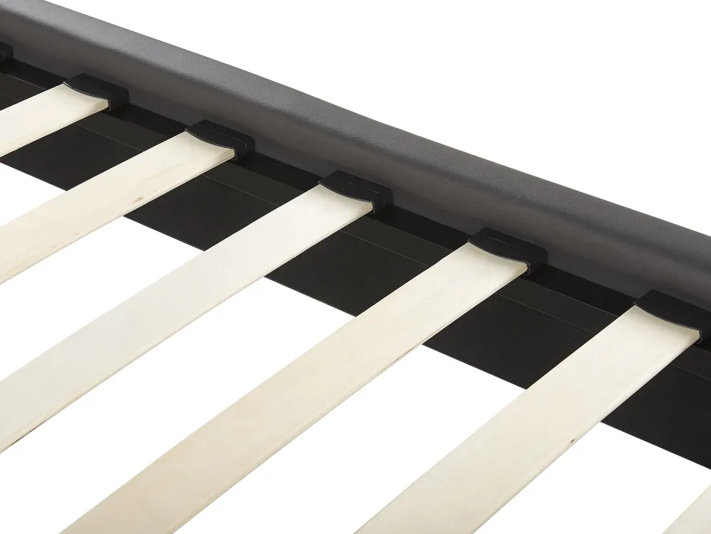 Clearance Beliani Parisanky Keinonahka Harmaa 180 X 200 Cm Poitiers