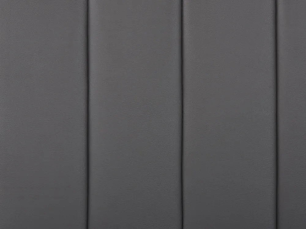 Clearance Beliani Parisanky Keinonahka Harmaa 180 X 200 Cm Poitiers