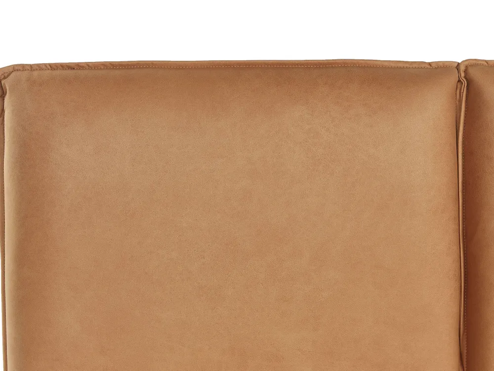 Sängyt<Beliani Parisanky Keinonahka Kullanruskea 180 X 200 Cm Limanton