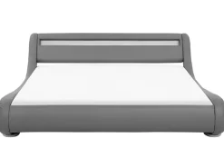 Cheap Beliani Parisanky Keinonahka Led-Valo Harmaa 180 X 200 Cm Avignon