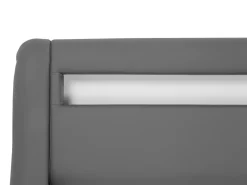 Cheap Beliani Parisanky Keinonahka Led-Valo Harmaa 180 X 200 Cm Avignon