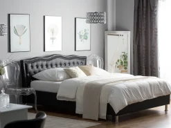 Discount Beliani Parisanky Keinonahka Musta 180 X 200 Cm Metz