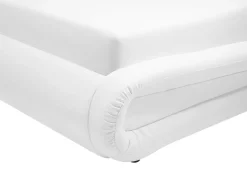 Outlet Beliani Parisanky Keinonahka Säilytystila Valkoinen 180 X 200 Cm Avignon