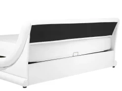 Outlet Beliani Parisanky Keinonahka Säilytystila Valkoinen 180 X 200 Cm Avignon