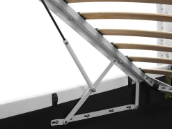 Hot Beliani Parisanky Keinonahka Säilytystila Valkoinen 180 X 200 Cm Metz