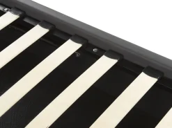 Sängyt<Beliani Parisanky Keinonahka Säilytystila Tummanharmaa 180 X 200 Cm Dreux