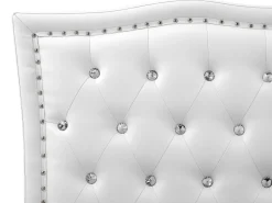 Sängyt<Beliani Parisanky Keinonahka Valkoinen 180 X 200 Cm Metz