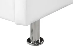 Sängyt<Beliani Parisanky Keinonahka Valkoinen 180 X 200 Cm Metz