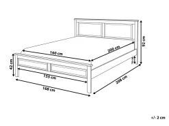 Sängyt<Beliani Parisanky Manty Tummansininen 160 X 200 Cm Olivet