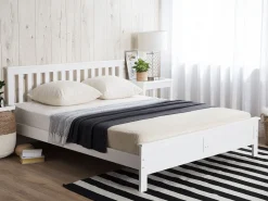 Sängyt<Beliani Parisanky Manty Valkoinen 160 X 200 Cm Mayenne